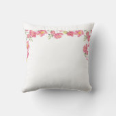 フローラ縁ど背景の クッション (裏面)