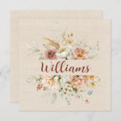 フローラ縁ど記念日パーティー 招待状 (正面/裏面)