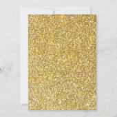 フローラ縁ど金ゴールドヌエストラスペインのボダ結婚ズ 招待状 (裏面)