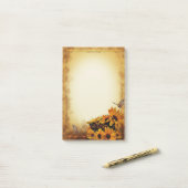 フローラ縁ど5 ポストイット (デスク上)