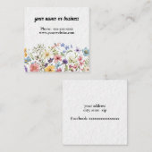 フローラ縁ど スクエア名刺 (正面/裏面)