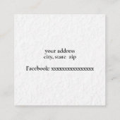 フローラ縁ど スクエア名刺 (裏面)