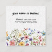 フローラ縁ど スクエア名刺 (正面)