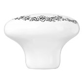 フローラ縁ど（モノグラム） セラミックノブ (側面)