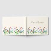 フローラ縁どon light cream guestbook ゲストブック (全面)