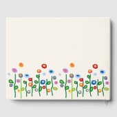 フローラ縁どon light cream guestbook ゲストブック (裏面)