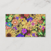 フローラ織りパターン 名刺 (裏面)