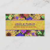 フローラ織りパターン 名刺 (正面)