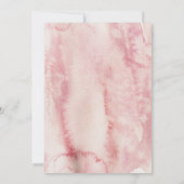 フローラ署名スクリプトのエレガント婚約パーティ 招待状 (裏面)