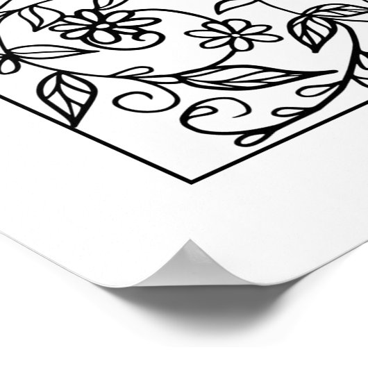 フローラ美しいあなたが色の美しい大 ポスター (角)