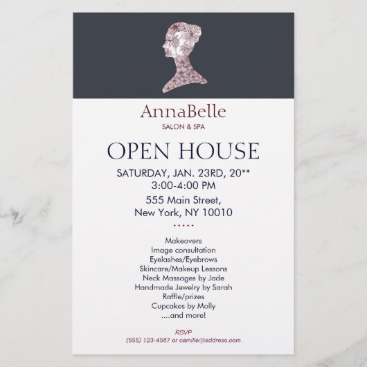 フローラ美しいガールサロンとスパ チラシ (正面)