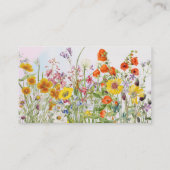 フローラ美しいコンサルタントの名刺 名刺 (裏面)