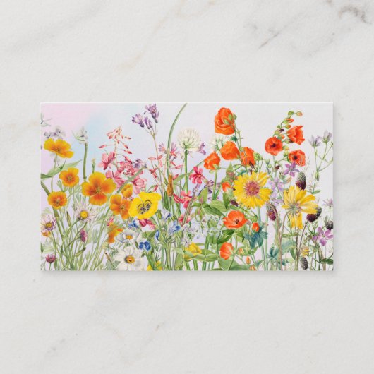 フローラ美しいコンサルタントの名刺 名刺 (裏面)