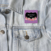 フローラ美しいホームスクールママ 缶バッジ (インサイチュ)