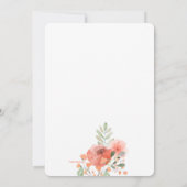 フローラ美しい卒業招待状 招待状 (裏面)