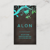 フローラ美しい名刺メイクアップアーティストBG 名刺 (裏面)