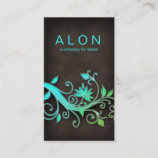 フローラ美しい名刺メイクアップアーティストBG 名刺 (正面)