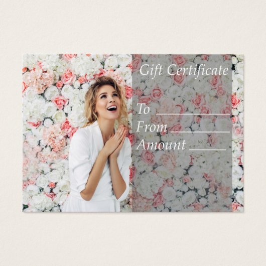 フローラ美しい女子サロン及びスパギフト券 (正面)