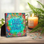 フローラ美しい引用文感動的斑 フォトプラーク