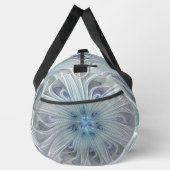 フローラ美しい抽象芸術モダンブルーパステルフラワー ダッフルバッグ (右)