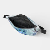 フローラ美しい抽象芸術モダンブルーパステルフラワー ファニーパック (見開き)