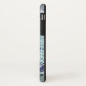 フローラ美しい抽象芸術モダンブルーパステルフラワー Case-Mate iPhoneケース (裏面/左)