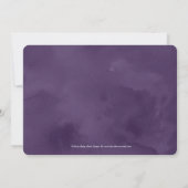 フローラ美しい編集可能カラーブライダルシャワー招待状 招待状 (裏面)