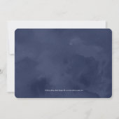 フローラ美しい編集可能カラー結婚式招待状 招待状 (裏面)