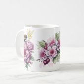 フローラ美しい コーヒーマグカップ (正面左)