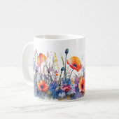 フローラ美しい コーヒーマグカップ (正面左)