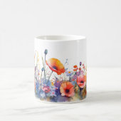 フローラ美しい コーヒーマグカップ (中央)