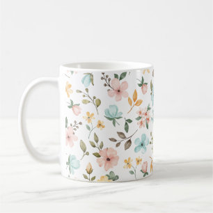 フローラ美しい コーヒーマグカップ