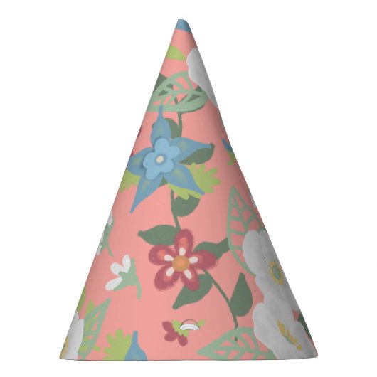 フローラ美しい |白い花 |任意の大事な行事 パーティーハット (右)