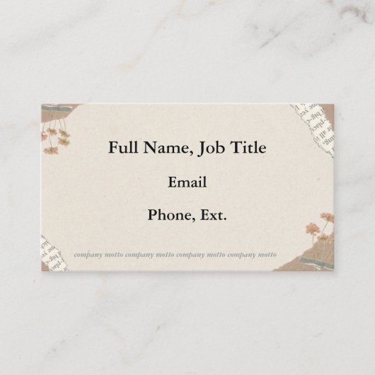 フローラ美学名刺 名刺 (正面)