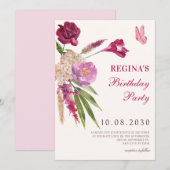 フローラ美学 招待状 (正面/裏面)