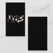 フローラ美容師美容院理容師ツールフラワー 名刺 (正面/裏面)