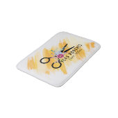 フローラ美容師金ゴールドシザー&美しいサロン バスマット (アングル)