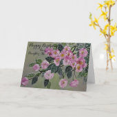 フローラ義理誕生日/グリーティングカード カード (黄色い花)