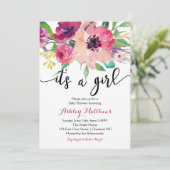 フローラ羽フローラベビーシャワー招待状 招待状 (スタンド正面)