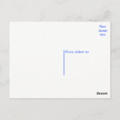 フローラ考えの白いデイジーの花 – Hello ポストカード (裏面)