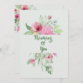 フローラ考えブーケ サンキューカード (正面/裏面)