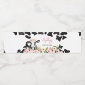 フローラ聖い牛の赤ちゃんシャワー ペットボトルラベル (シングルラベル)