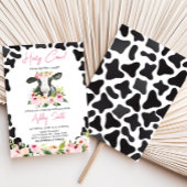 フローラ聖い牛の赤ちゃんシャワー 招待状