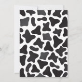 フローラ聖い牛の赤ちゃんシャワー 招待状 (裏面)