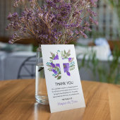 フローラ聖なる十字葬祭写真ありがとう サンキューカード