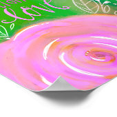 フローラ聖なる書物、 経典アートプリントST THERESE引用文 ポスター (角)