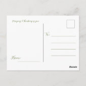 フローラ聖なる書物、 経典1ピーター5:7 ポストカード (裏面)