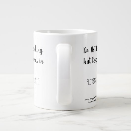 フローラ聖なる書物、 経典 ジャンボコーヒーマグカップ (裏面)