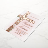 フローラ聖クロスバプテスズホイル招待状 箔招待状 (回転した状態)