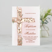フローラ聖クロスバプテスズホイル招待状 箔招待状 (立ち正面)